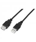 CABLE USB 2.0 TIPO-A M/H P NEGRO 1,8M - Imagen 2