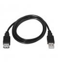 CABLE USB 2.0 TIPO-A M/H P NEGRO 1,8M - Imagen 3