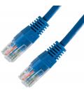 Nanocable CABLE RED LATIGUILLO RJ45 CAT.5E UTP AWG24, AZUL, 0.5 M - Imagen 2