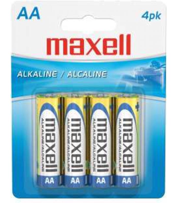 Maxell Pila Alcalina 1.5V Tipo AA Pack4