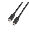 CABLE USB 3.1 GEN2 10GBPS 3A, TIPO USB-C/M-USB-C/M, NEGRO, 1.0 M - Imagen 2