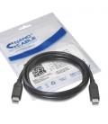 CABLE USB 3.1 GEN2 10GBPS 3A, TIPO USB-C/M-USB-C/M, NEGRO, 1.0 M - Imagen 3