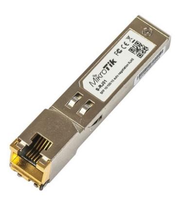 Mikrotik S-RJ01 Módulo convertidor de RJ45 a SFP - Imagen 1