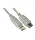 Nanocable CABLE USB 2.0, TIPO A/M-A/H, BEIGE, 1.0M - Imagen 2