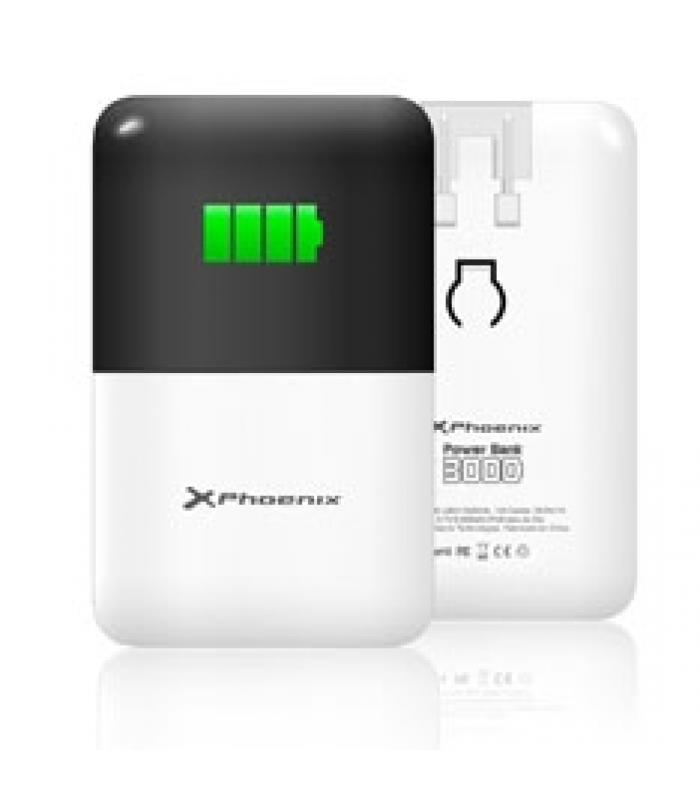 Phoenix Powerbank Batería Externa 20000Mah Con 2 USB Carga Rapida