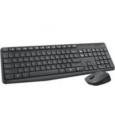 Teclado + mouse logitech mk235 wireless portugues - Imagen 1