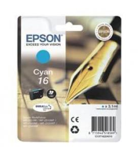 Cartucho tinta epson t162240 cian wf-2010/2510/2520/2530/2540/ pluma - Imagen 1