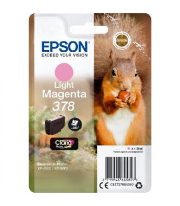 Cartucho tinta epson c13t37864010 singlepack light magenta 378 claria photo hd ink xp-8500 - Imagen 1