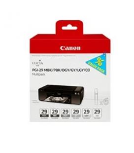 Multipack canon pgi-29 mbk/pbk/dgy/gy/lgy/co - Imagen 1