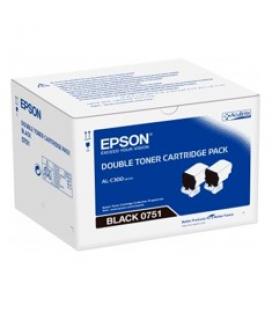 Doble toner epson c13s050751 negro 7.3 x2 - Imagen 1