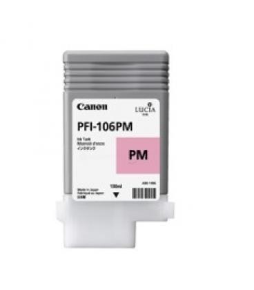 Cartucho tinta canon pfi106pm foto magenta ipf6300s/ ipf6400s/ ipf6300/ ipf6350/ ipf6400/ ipf6450 - Imagen 1