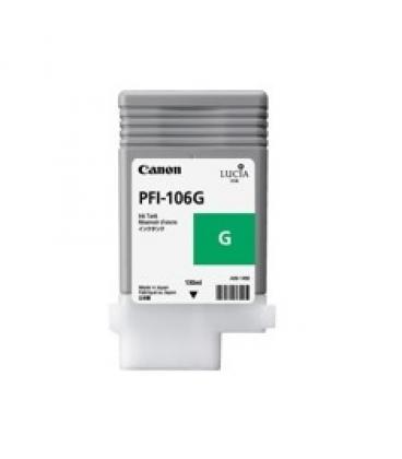 Cartucho tinta canon pfi-106g verde ipf6300/ ipf6350/ ipf6400/ ipf6450 - Imagen 1