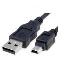 Nanocable 10.01.0402. Cable USB 2.0. TIPO A/M-Mini USB 5PIN/M. 1.8m - Imagen 1