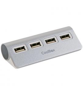 HUB COOLBOX 4 PTOS USB2.0 ALU-2 - Imagen 1