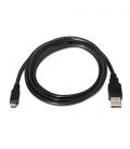 Cable USB 2.0. tipo A/M-Micro B/M. negro. 1.8m - Imagen 2