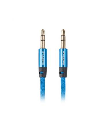 Cable estéreo lanberg ca-mjmj-10cu-0030-bl - conectores jack 3.5mm macho/macho chapados en oro - cable tejido trenzado - 3 - Ima