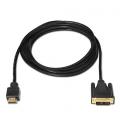 Cable DVI a HDMI. DVI18+1/M-HDMI A/M. Negro. 1.8m - Imagen 2