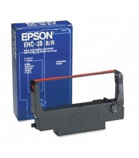 EPSON Cinta ERC-38BR Negro/Rojo TMU200/U300 - Imagen 1