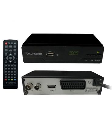 Receptor tdt sobremesa sunstech dtb210hd2 - dvb-t2 - autobusqueda canales - usb grabador - hdmi - scart - mando a distancia - Im