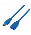 Cable alargador usb 3.0 aisens a105-0046 - tipo a macho-tipo a hembra - 2m - azul - Imagen 1