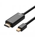 Cable mini displayport a hdmi aisens a125-0361 - mini displayport/macho - hdmi/macho - 2m - negro - Imagen 1