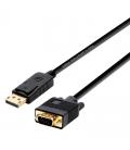 Cable displayport a vga aisens a125-0365 - displayport/macho - vga/macho - 2m - negro - Imagen 1