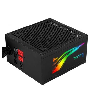 Fuente alimentación aerocool lux rgb 550m - 550w - ventilador 12cm - eficiencia bronze eu 80plus - 13 efectos iluminación - Imag