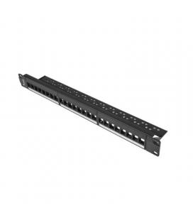 Patch panel lanberg ppks-1024-b - 24 puertos - 19'/48.26cm - 1u - negro