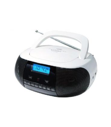 Radio cd sunstech crusm400wt white - 2*1w rms - cd/r/rw/mp3/wma - fm - usb/aux-in - pantalla lcd - Imagen 1