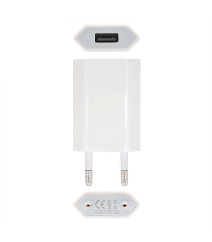 Nanocable USB 5V/1A Blanco Cargador Móvil