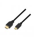 Cable hdmi a mini hdmi aisens a119-0115 - conectores a-macho/c-macho - alta velocidad con ethernet - soporta fhd/uhd/hd/3d - 3m 