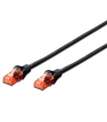 Cable red ewent latiguillo rj45 utp cat6 5m negro - Imagen 1