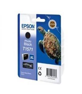 Cartucho tinta epson t157140 negro foto para epson photo r3000 - c13t15714010 - tortuga - Imagen 1