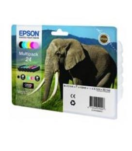 Multipack tinta epson t242840 6 colores xp - 750 c13t24284010 - elefante - Imagen 1