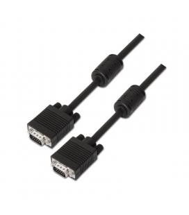 Cable svga con ferrita aisens a113-0073 - conectores tipo d-sub hdb15 macho - doble apantallado - 6m - negro - Imagen 1