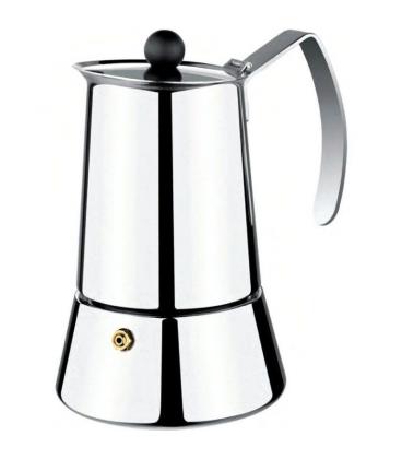 Cafetera monix eterna - 6 tazas - mango/asas acero inoxidable - exterior brillante - apto para todo tipo de cocinas - Imagen 1