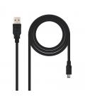 Cable usb 2.0 nanocable 10.01.0402 - conectores usb tipo a macho/miniusb tipo b macho - 1.8m - negro - Imagen 9