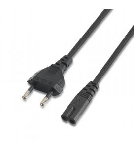 Cable alimentación aisens a132-0173 forma 8 - cee7/16/m-c7/h - negro- 1.5m - 100% cobre puro awg18 - Imagen 1