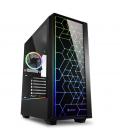 CAJA GAMING SHARKOON LIT 100 ATX 2XUSB3.0 RGB SIN FUENTE NEGRO - Imagen 1