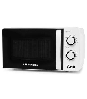 Microondas Orbegozo MIG2130/ 700W/ Capacidad 20L/ Función Grill/ Blanco