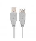 Cable alargador usb 2.0 nanocable 10.01.0202 - conectores usb tipo a macho/ usb tipo a hembra - 1m - beige - Imagen 9