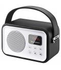 Radio portátil bluetooth sunstech rpbt450 black - 2.5w rms - fm - bt4.0 - pantalla led - lector tarjetas tf/usb/aux-in - Imagen 