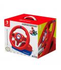 Volante de carreras con pedales hori mario kart racing wheel pro mini para nintendo switch - licencia oficial nintendo - Imagen 