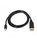 Cable Mini DP a DisplayPort V1.2 4K@60Hz. Tipo mDP-M/DP-M. 3 metros. - Imagen 2