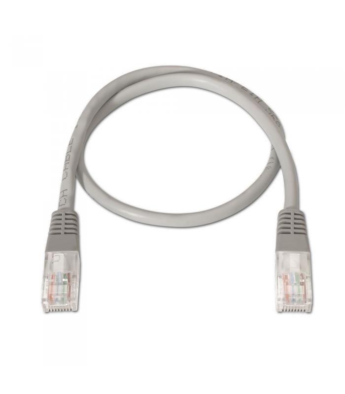 Cable de red latiguillo RJ45 Cat.5e UTP AWG24, gris, 15 metros, 10/100  Mbit/s - AISENS®