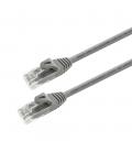 Cable de red RJ45 LSZH Cat.6A UTP AWG24. Gris. 1m - Imagen 1