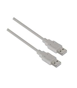 Cable USB 2.0. tipo A/M-A/M. Gris. 2.0m - Imagen 1