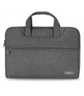 Maletín subblim business grey - para portátiles hasta 13.3'-14'/ 33.7-35.5cm - interior acolchado - bolsillo exterior - correa -