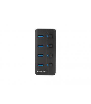 HUB NATEC MANTIS 2 USB 3.0 4 PUERTOS ON OFF CON ALIMENTADOR - Imagen 1