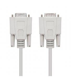 Cable serie rs232 nanocable 10.14.0203 - conectores tipo db9/m-db9/h - 3m - beige - Imagen 1